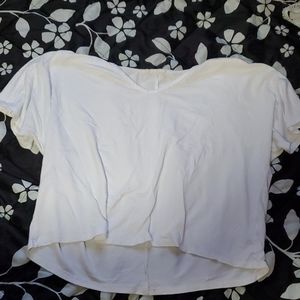 White crop top